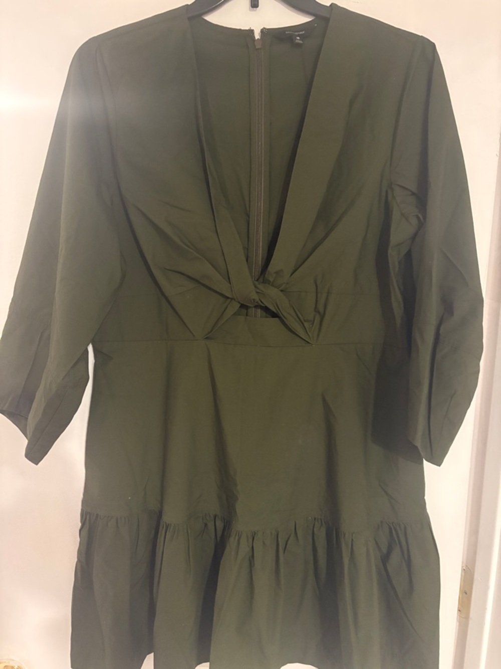 Banana Republic Factory Olive Green Mini Dress